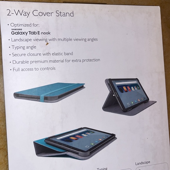 NOOK 2-Way Cover Stand 9.6 Samsung Galaxy Tab E, BRAND NEW BLUSH - Picture 3 of 3